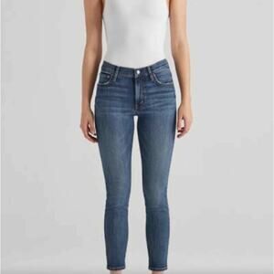 EDWIN Denim Pixie 9" Mid Rise Skinny Jean Sz 30 Dark Wash Blue Stretch y2k Indie